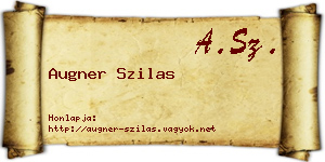 Augner Szilas névjegykártya