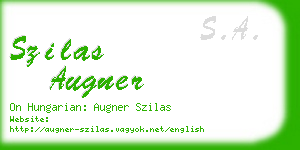 szilas augner business card